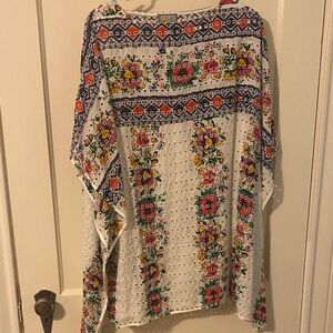 Johnny Was Multicolor Floral Tunic